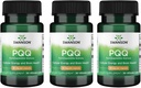 Swanson Pqq Pyrrolochinolin Quinone 20 mg 30 Veg Caps (3 Pack)