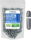 XPRS Nutra Größe 0 Leere Kapseln - 100 Count Leere Gelatine Kapseln - Pillen DIY Kapsel Füllung - Pure Bovine Pille Gel Kapseln für Do-It-Yourself Ergänzungen (Silber)