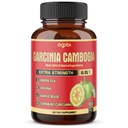 Reine Garcinia Cambogia Kapseln - 6in1 mit Grüner Tee, Arjuna, Knoblauch Bulb, Turmeric & Schwarz Pfeffer - 90 Zähler