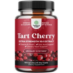 Advanced Tart Cherry Extract Kapseln - Extra Stärke 750mg Pro Servieren Equivalent Tart Cherry Kapseln Uric Acid Cleanse und Joint Support Supplement - Muskel Recovery Supplement 120 Count