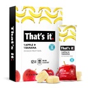 Das ist es Ernährung Apples + Banana 100% natürliche echte Frucht Bar, Paleo für Kinder & Erwachsene, Non GMO Sugar-Free, keine Konservierungsstoffe Energie Essen, 14.4 Oz, Packung von 12