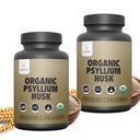 Zealthy Life - Psyllium Husk Kapseln, All-Natural Psyllium Husk Fiber, Psyllium Husk Kapsel für Gut Health, Non-GMO & Gluten-Free, 250 Vegan Kapseln - Paket von 2