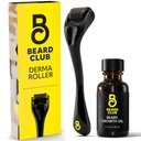 The Beard Club Derma Roller & Bart Wachstumsöl für Gesicht, Körper und Kopfhaut Microneedling Roller für Männer und Frauen mit 540 Titan Microneedles - Bart Roller für Haar & Bart