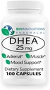 Micronized for Superior Absorption DHEA 25mg abgeleitet von Wild Yam Unterstützung Immune Gesundheit, Gehirn, Knochen, Muskeln - 100 Kapseln