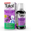 TUKOL Kinder Hustenmedizin - Cough & Congestion Relief, Chestal Cough Suppressant für Kinder, Kinderkälte und Hustenmedizin, Kinder Husten Syrup für Alter 4 + Trauben Flavor 4 FL OZ