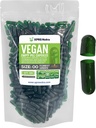 XPRS Nutra Größe 00 Leere Kapseln - 500 Zähler leere vegane Kapseln - Vegetarische leere Pillen - DIY Gemüse Kapsel Füllung- Veggie Pillen Caps (Forest Green)