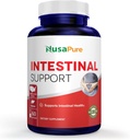 NusaPure Intestinal Support for Humans (Non OGM), Wormwood, Aglio, Noce Nera Hull, 60 capsule