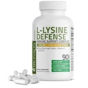 Bronson L-Lysine Defense Immune Support Complex 1500 MG L-Lysine Plus Olive Leaf, Knoblauch, Vitamin C und Zink - Non-GMO, 90 Vegetarische Kapseln