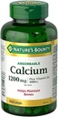 Calcium assorbibile della natura 1200mg più vitamina D3 1000IU 100 conteggio