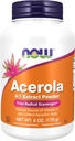 JETZT Nahrungsergänzungsmittel, Acerola 4:1 Extraktpulver, Acerola und Ascorbinsäure, freie Radikalfänger*, 6-Ounce