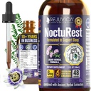 NoctuRest Natural Sleep-Aid mit Valerian und Melatonin - All-Natural Liquid Formel für 2X Absorption - Magnesium, L-Theanin & Mehr