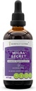 Migra Secret Alcohol-Free, Glycerite Feverfew, Ginger, Periwinkle, Ginkgo, Peppermint. Tinktur, Kräuterextrakt Kopfschmerzen/Migraine Unterstützung 4 OZ