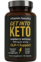 Vitamin Bounty Premium Himbeere Ketone Supplement - Keto Pillen für Weight Loss - Fördert Ketosis & Metabolism Unterstützung - Keto Diät-Hilfe - Energie-Boost für Frauen & Männer - 60 Kapseln