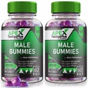 (2 Pack) Apex Testodrive, Apex Testodrive Nahrungsergänzung für Männer, Apex Testodrive Won All-Natural Formel für allgemeine Wellness und Spitzenleistung, Apex Testo Drive Gomitas Review (120 Gummi)