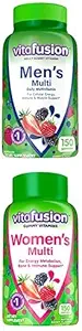 Bündel von Vitafusion Adult Gummy Vitamine für Männer, Berry Flavored Daily Multivitamine für Männer, 75 Tage Versorgung, 150 Count + Vitafusion Womens Multivitamin Gummies, 75 Tage Versorgung, 150 Count