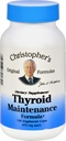 Christopher's Thyroid Maintenance - 485 mg - 100 Vegetarische Kapseln