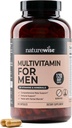 NatureWise Multivitamin für Männer - Tägliche männliche Unterstützung - Mineralien & Kräuter für Energie, Leistung, Immunität - mit Vitamin A, C, D, B-Komplex - Soy & Glutenfrei, Non-GMO - 240 Kapseln[6-Monat Versorgung]