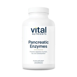 Vital Nährstoffe Pankreasenzyme 1000mg (Full Strength) | Pankreatin Verdauungsergänzung mit Protease, Amylase & Lipase | Verdauungsenzyme | Gluten, Dairy und Soy Free | 180 Kapseln