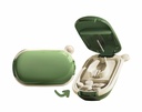 MURRI&MURRDI Small Pill Splitter, Portable Medicine Cutter für Pocket oder Purse - Vitamine, Tabletten, Medikamente (Grün)