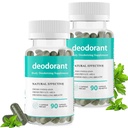 Body Deodorierende Ergänzung,Body Deodorierende Kapseln,Body Deodorant Kapseln für Detox, Verdauung, Gut Gesundheit, Haut Unterstützung 90 Kapseln (2)