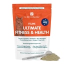Dr. Bill’s Feline Ultimate Fitness & Gesundheit | Cat Multivitamin Pulver - Tägliche Ergänzung | Gewichtskontrolle, Gelenk, Gehirn, Herz & Immununterstützung | Omega 3s, Collagen, B Vitamine, Taurine, Aminosäuren