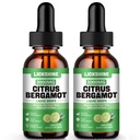 2 Pack 3000mg Citrus Bergamotte Flüssigkeitstropfen - hohe Absorption - Cholesterin-Ergänzung für Immununterstützung Anti-Aging, Hight Cholesterol - Soursop Bitters Liquid, 4 Fl Oz