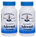 Christopher's Original Formulas Adrenal Formula for Stress Support - Adrenal Support Supplements - Natural Cortisol Manager - Paket von 2