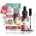 GuruNanda Natürliche Castor Öl Wimpern Enhance Serum mit Rosmarinöl - Brush Applicator & 5 Pipette, Hilft natürliches Haarwachstum für Augenbrauen &amp; Barts, 2 Fl Oz