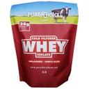 Pure Choice Unflavored Whey Protein Isolate Powder, 28g Protein & Zuckerfrei, Ungesättigt Hey, 1 Ingredient, keine Füllstoffe oder künstliche Süßungsmittel (Unflavored, 2 lb)