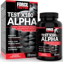 Kraftfaktor-Test X180 Alpha Testosteron-Booster für Männer, Testosteron-Ergänzung mit patentiertem Fenugreek & L-Citrullin zu fördern Lean Muskel, Stärke, Energie, Leistung & Leistung, 120 Kapseln