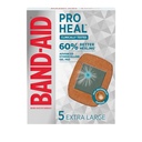 Band-Aid Brand Pro Heal Hydrokolloid Gel Pads, Extra große wasserdichte Bandagen für bessere Heilung von minderwertigen Wunden, sterile Erste Hilfe Bandagen, 5 ct