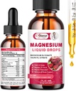 Hohe Absorption Magnesium Liquid Supplement 1000MG, Komplex mit Magnesium Glycinat 500MG, Citrat,Taurat für Bio-Verfügbarkeit. 3 TOP Magnesiums in einer Ergänzung-Strawberry Flavor