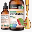 BIO KRAUTER Schisandra Berry Drops - Natürliche Schisandra Ergänzung für Mood-Unterstützung - Alkohol & Zucker freier Extrakt - 4 Fl.Oz.