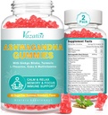2 Pack Ashwagandha Gummies con Turmeric GABA Mood Energy e supporto immunitario, Strawberry Flavor 120 Cts