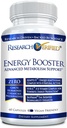 Forschung Verified Energy Booster - Natural Energy Support - 60 Kapseln - Koffeinfrei - B Vitamine und Adaptogene - 1 Monat Versorgung