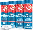 Venture Pal Chewable Electrolyte Tablets, 80 Count Fast-Dissolve Sugar-Free Stick Salt Tablets - Vielfalt Pack für schnelle Hydration, Outdoor Laufen, Wandern, Sport | Keto & Vegan Friendly | 4 Pack