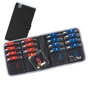 Lewis N. Clark Reise Pille Organizer | Für Vitamine, Medikamente, Verschreibungen, oder Medizin Speicher | AM/PM Farbe | 16 Slot Slimline Pouch | Schwarz