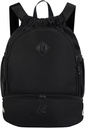 Zaino con coulisse da ginnastica con scorciatoio per uomo donna String borsa sportiva con tasca bagnata Cinch Swim Beach Bag, Nero (Pending brevetto)