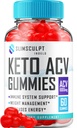 Slimsculpt Keto ACV Gummies - Advanced Formula Slim Sculpt Keto Plus ACV Gummies Apfelessig Keto Slimsculpt ACV Gummies Nahrungsergänzung Bewertungen Männer Frauen (60 Gummi)