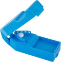 EZY DOSE Pille Cutter und Splitter mit Spender, Schneiden Pillen, Vitamine, Tabletten, Edelstahl Klinge, Reisen Sized, sicher schneiden Pillen und Vitamine, einfach zu bedienen, Farbe Mai Vary, BPA kostenlos