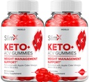 (2 Pack) SlimX Keto ACV Gummies - Fortgeschrittene Formel Slim X Keto Plus ACV Gummis Apple Cider Essig SlimX ACV Gummies Nahrungsergänzungsmittel Bewertungen Männer Frauen (120 Gummi)