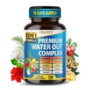 VEGATOT Organic Water Out Complex - 14-in-1 Formel - mit Dandelion Uva Ursi Pferdeschwanz Corn Silk Parsley Nettle Hibiscus Ginger