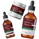 3-teilige Aubergine Haut Conditioning Set Aubergine Salz Tincture Öl Haut Cell Health Support Relief Regenerate verfärbte verdickte Scaly Haut Störungen