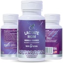 Sie sind NATURAL Lactate Mutter Postpartum Unterstützung Stillen Vitamine für Mutter & Baby, Bio Moringa, Milchdistel, Fenugreek, Ziegen Rue und Kamille 60 Vegetarische Kapseln