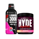 PROSUPPS L-Carnitin 3000 Stimulant freie flüssige Schüsse (31 Servierungen, Berry) und Mr. Hyde Signature Serie Pre-Workout Energy Powdered Drink (30 Servierungen, Wassermelone) Bundle