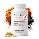 MicroActive CoQ10 Enhanced with MicroPQQ + Shilajit “Sustained Release” 60 Veg Caps | Bequem Einmal ein Tag klinische Dose | 2 Monat Versorgung | Vegan | Pharmazeutische Grad