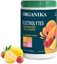 Organikа Elektrolyte mit Enhanced Collagen Powder für Damen und Herren - 13 oz - Zesty Lemon Berry-Flavored Effervescent Electrolyte & Collagen Drink Mix - Deep Hydration, Mobility, Haut, Haar, & Nails