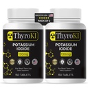 Kalium-Iodid Tabletten 130 mg – Schilddrüse & Atmungshilfe – YODO Naciente KI Pillen | Fast-Dissolving Emergency Iodine Supplement | Non-GMO | Gluten Free | 300 Tabletten | Made in USA | Pack of 2
