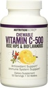NutritionWorks Vitamin C Kaubar, unterstützt Immunsystem, Potent Antioxidantien, 50 Servierungen