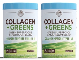 COUNTRY FARMS Collagen Peptides Pulver mit Greens Diät-Pulver-Ergänzung (Typ I, III) für Haut Haarnagel und Gelenke, Dairy/Gluten/Sugar frei, Erregung Superfoods, 21.2 Oz, 60 Servierungen